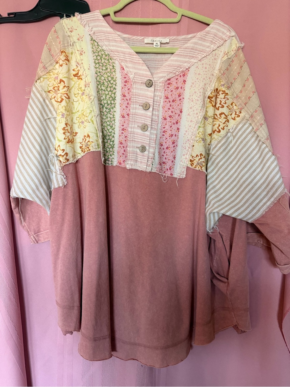 Oli & Hali Pink Striped Top